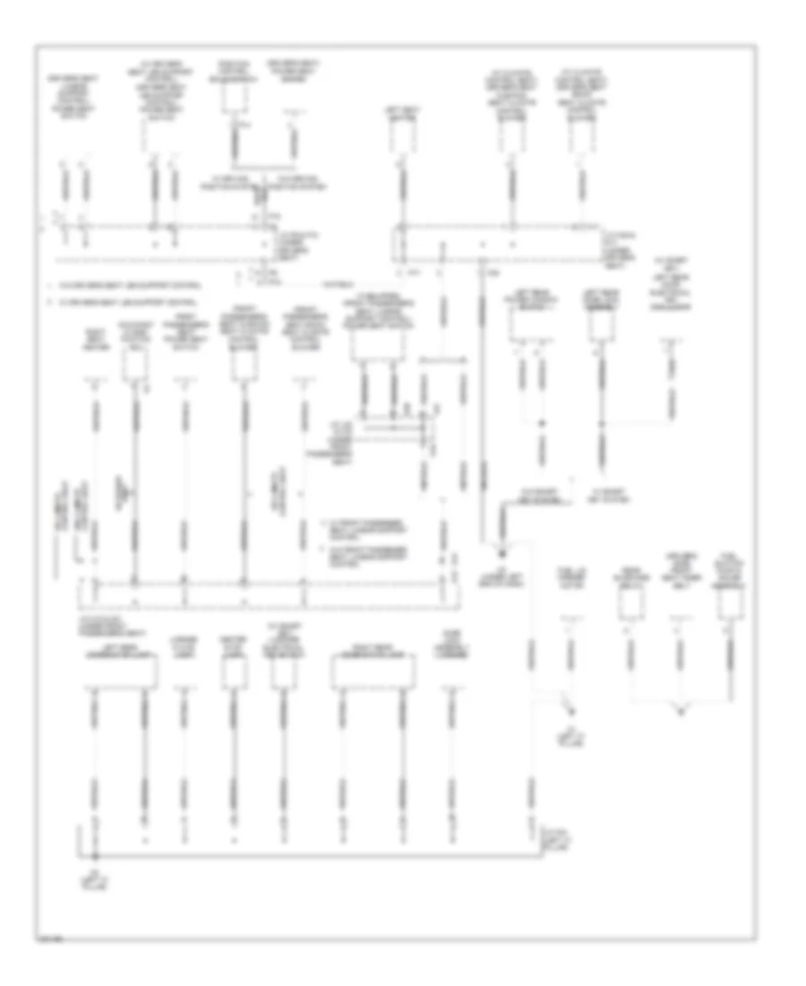 Ground Distribution Wiring Diagram (4 of 4) for Toyota Avalon Limited 2010