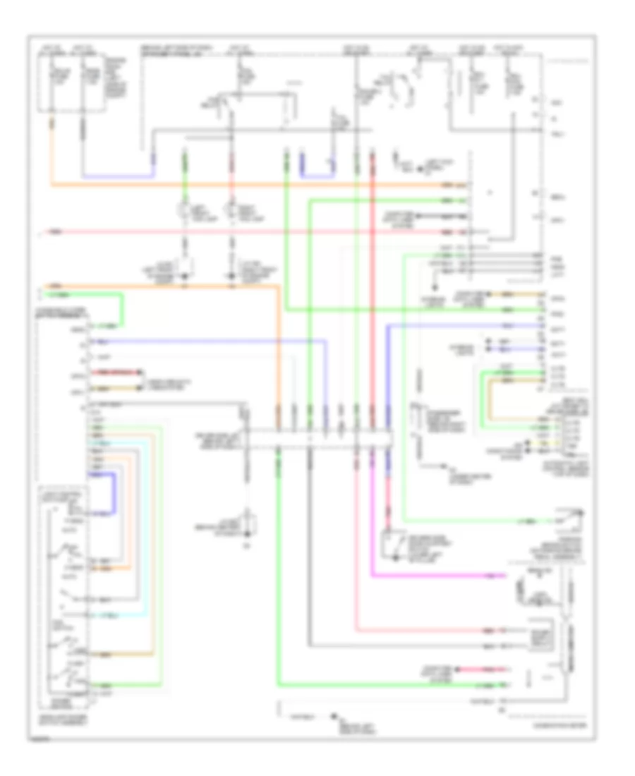 Headlamps  Fog Lamps Wiring Diagram 2 of 2 for Toyota Avalon Limited 2010
