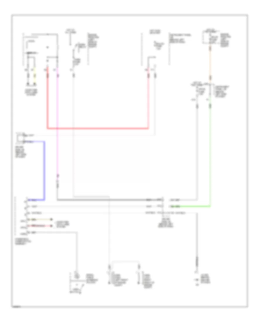 Horn Wiring Diagram for Toyota Avalon Limited 2010