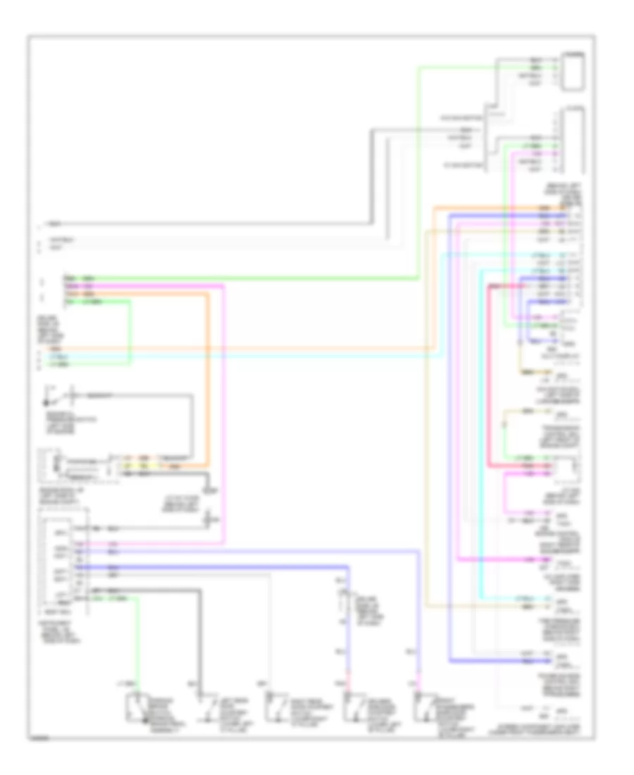 Instrument Cluster Wiring Diagram 2 of 2 for Toyota Avalon Limited 2010