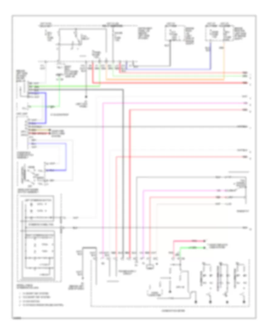 Instrument Illumination Wiring Diagram 1 of 2 for Toyota Avalon Limited 2010