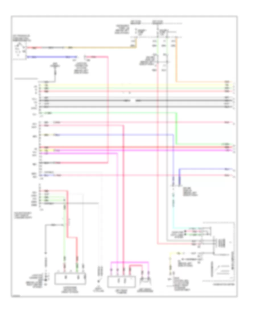 Navigation Wiring Diagram 1 of 2 for Toyota Avalon Limited 2010