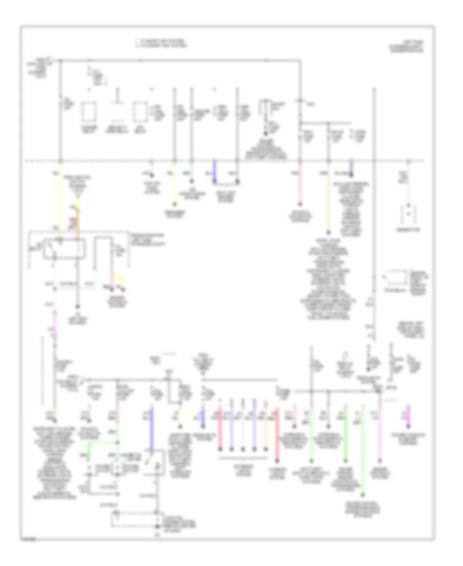 Power Distribution Wiring Diagram 2 of 2 for Toyota Avalon Limited 2010