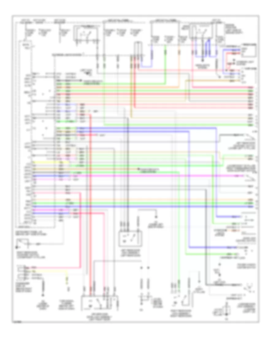 Power Door Locks Wiring Diagram, without Smart Key System (1 of 2) for Toyota Avalon Limited 2010