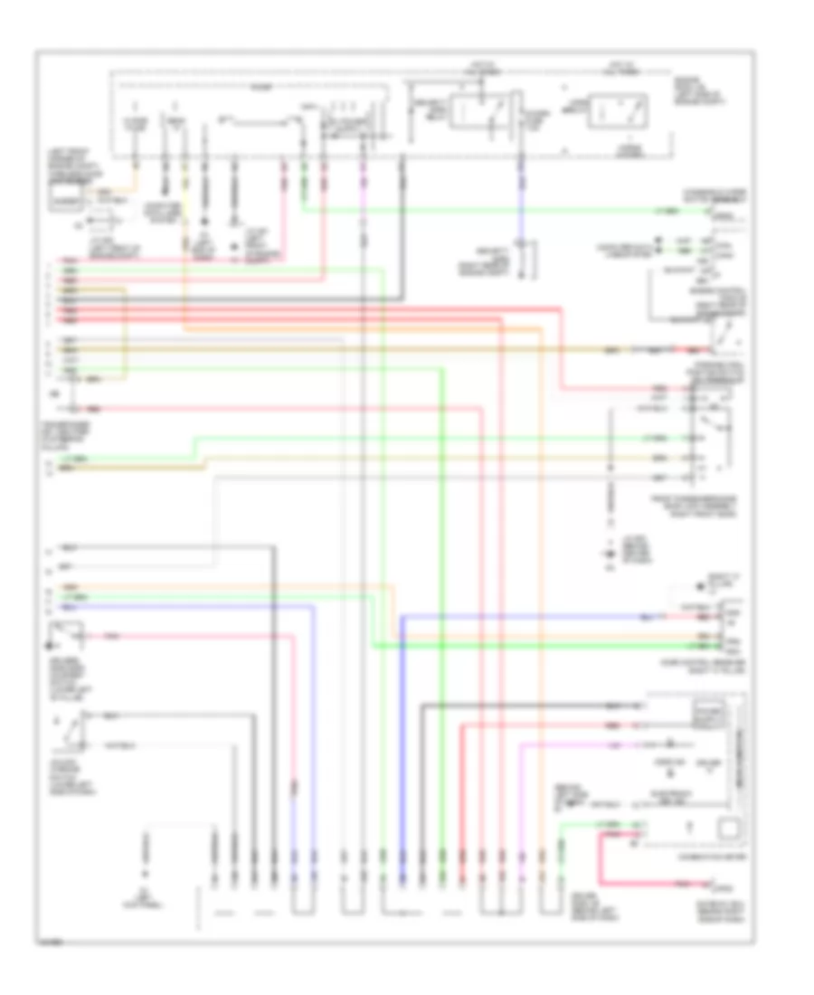 Power Door Locks Wiring Diagram, without Smart Key System (2 of 2) for Toyota Avalon Limited 2010