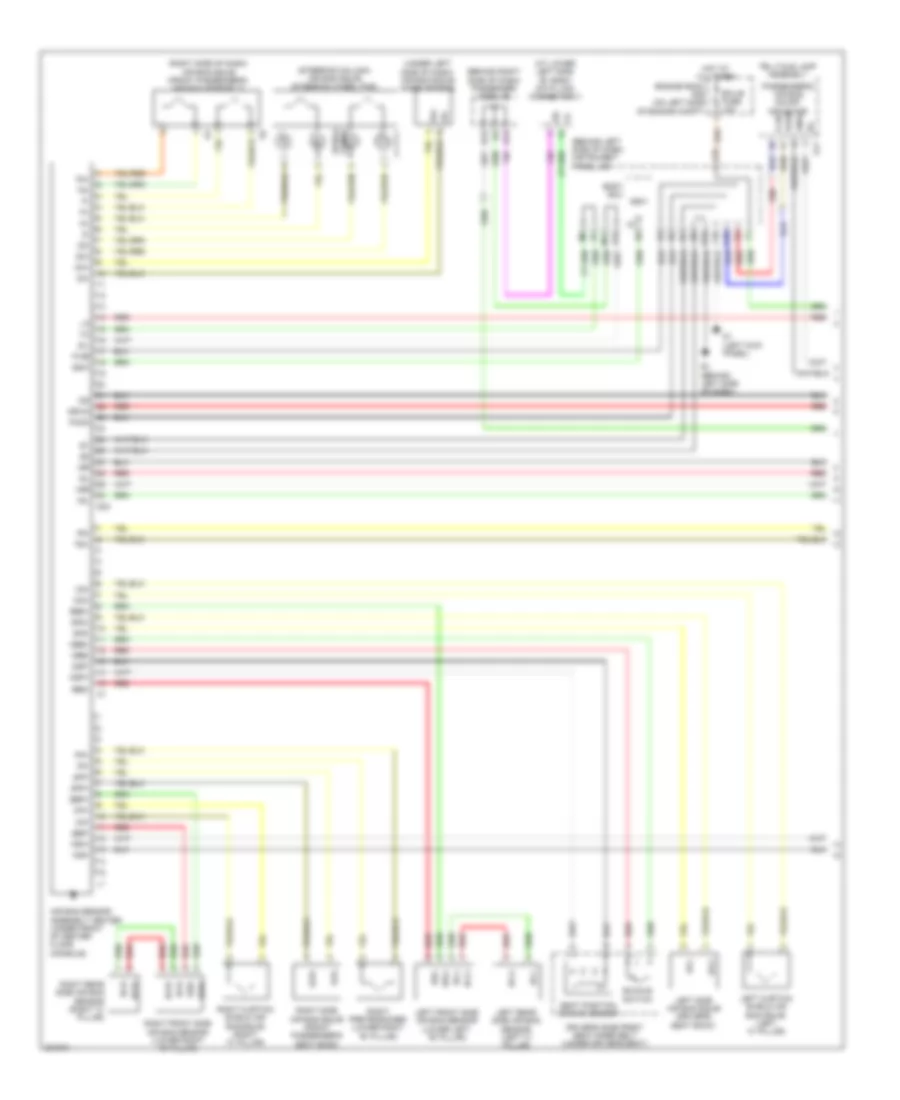 Supplemental Restraints Wiring Diagram 1 of 2 for Toyota Avalon Limited 2010