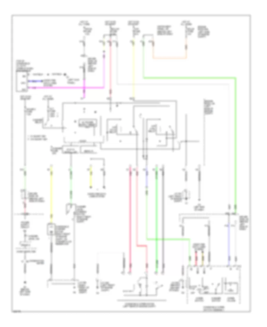 WiperWasher Wiring Diagram for Toyota Avalon Limited 2010