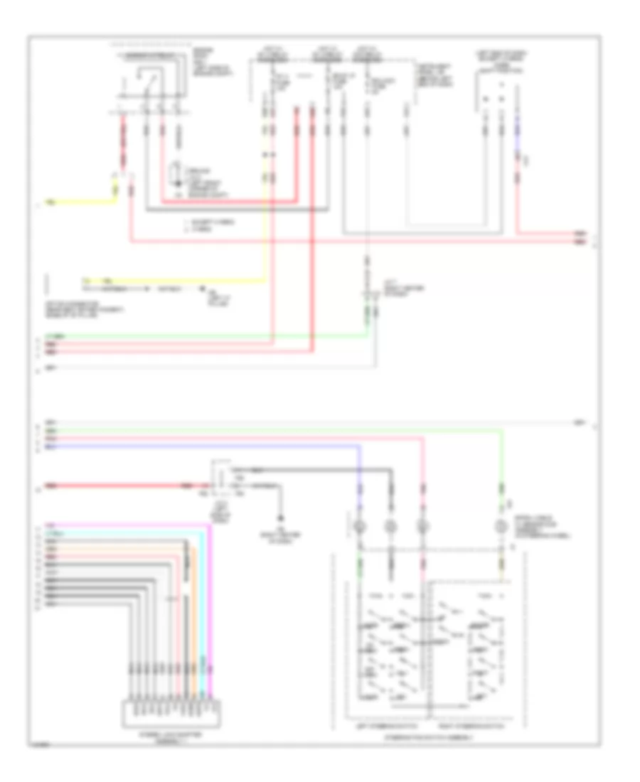 6-Speaker System Wiring Diagram, without Navigation (3 of 4) for Toyota Highlander LE 2014