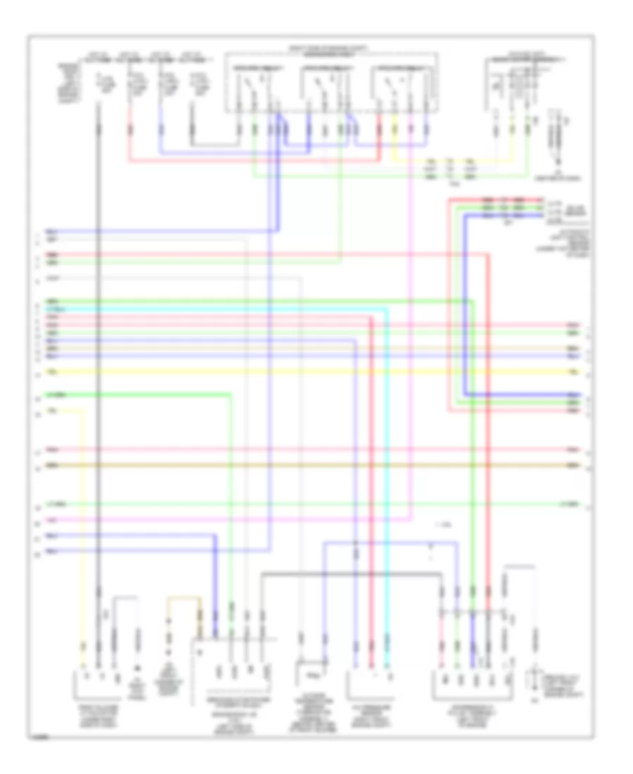 AC Wiring Diagram, Except Hybrid (2 of 3) for Toyota Highlander LE 2014