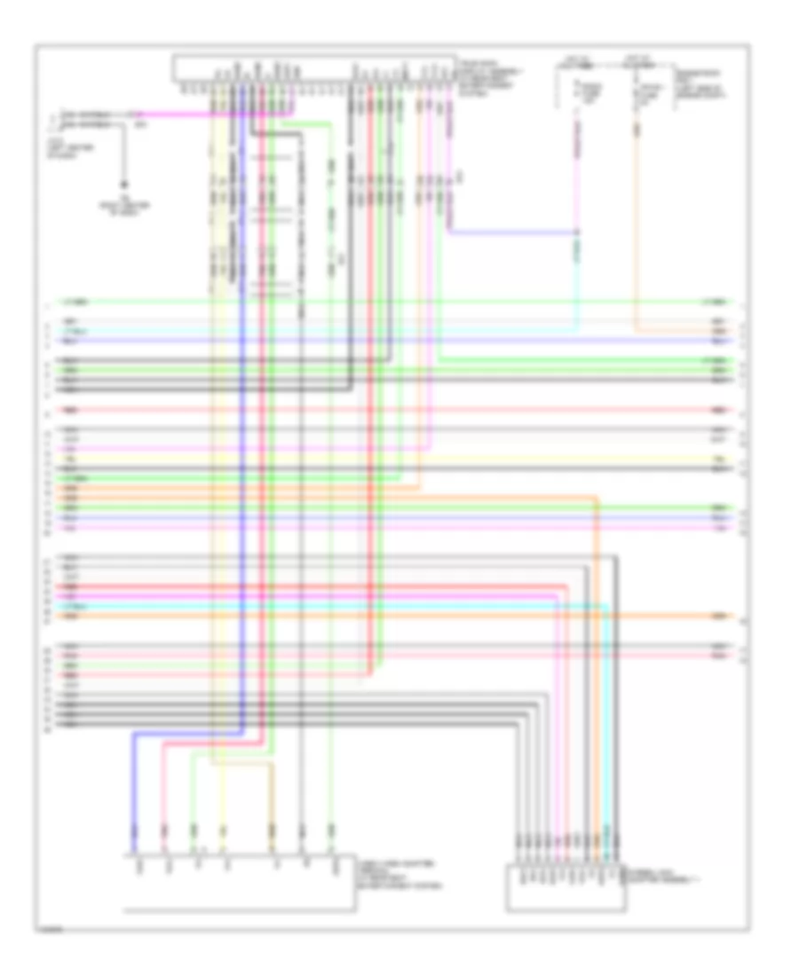 Navigation Wiring Diagram, 6 Speakers (5 of 6) for Toyota Highlander LE 2014