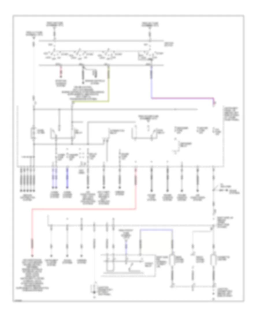 Power Distribution Wiring Diagram 2 of 2 for Toyota Corolla CE 2007
