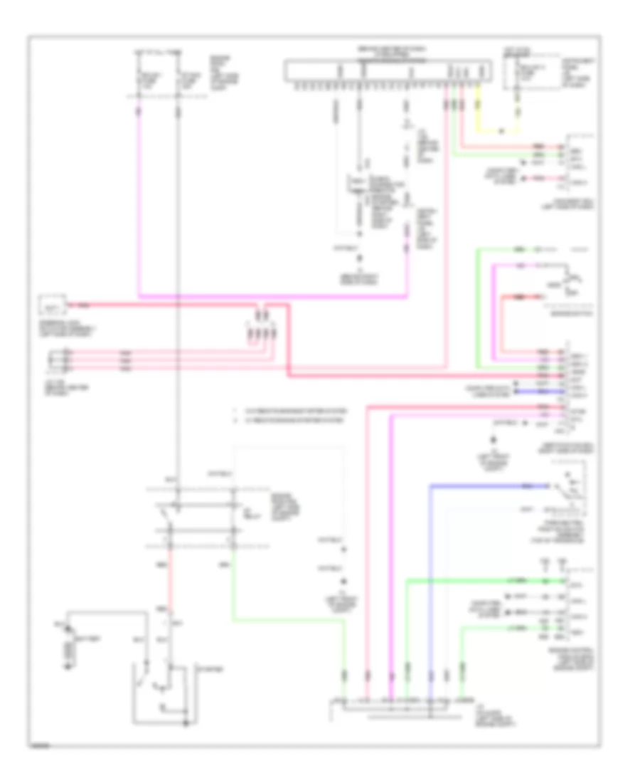 Starting Wiring Diagram, with Smart Key System for Toyota Camry Hybrid LE 2012