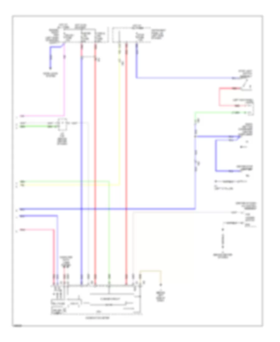 Exterior Lamps Wiring Diagram, Except Hybrid (2 of 2) for Toyota Camry Hybrid LE 2012
