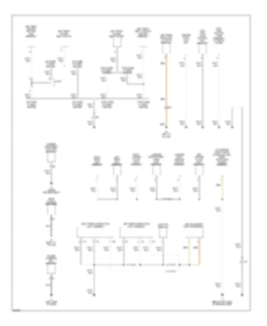 Ground Distribution Wiring Diagram, Except Hybrid (5 of 5) for Toyota Camry Hybrid LE 2012
