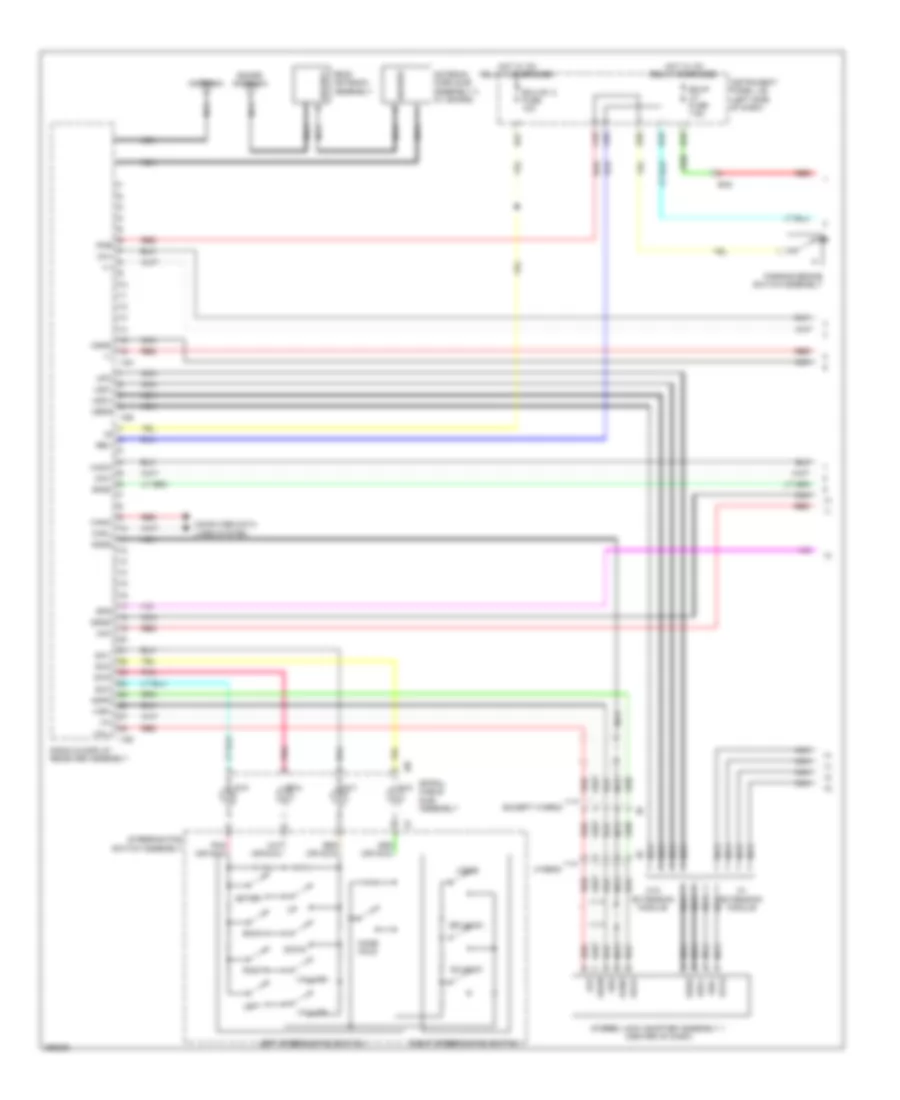 Navigation Wiring Diagram, 6-Speaker (1 of 4) for Toyota Camry Hybrid LE 2012