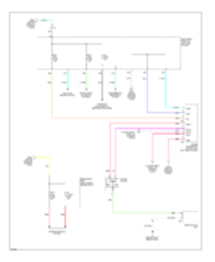 Power Distribution Wiring Diagram, Hybrid (3 of 5) for Toyota Camry Hybrid LE 2012