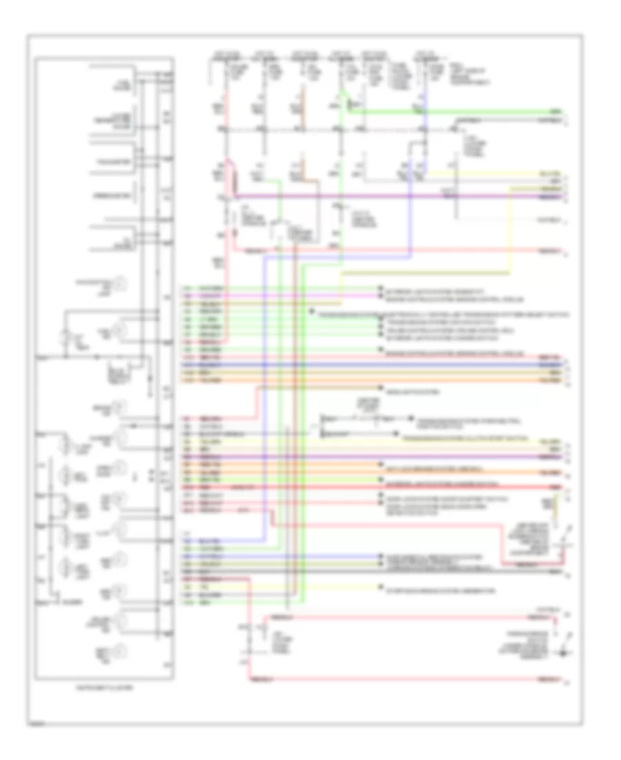 Instrument Cluster Wiring Diagram 1 of 2 for Toyota RAV4 1996