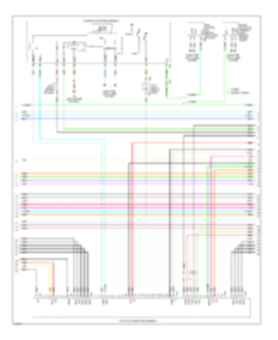Navigation Wiring Diagram, 6 Speakers (4 of 6) for Toyota Highlander LE Plus 2014