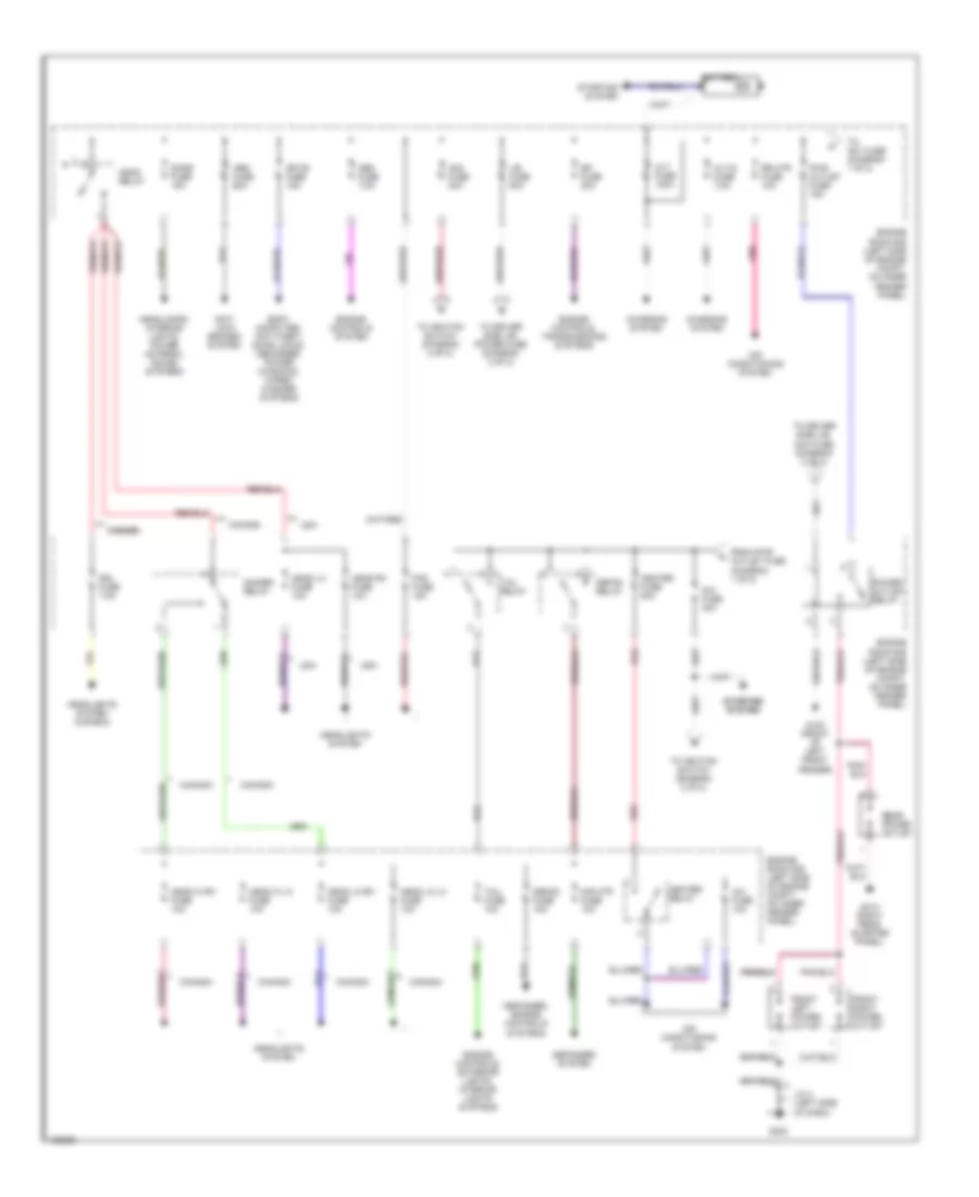 Power Distribution Wiring Diagram 1 of 2 for Toyota 4Runner Limited 2000