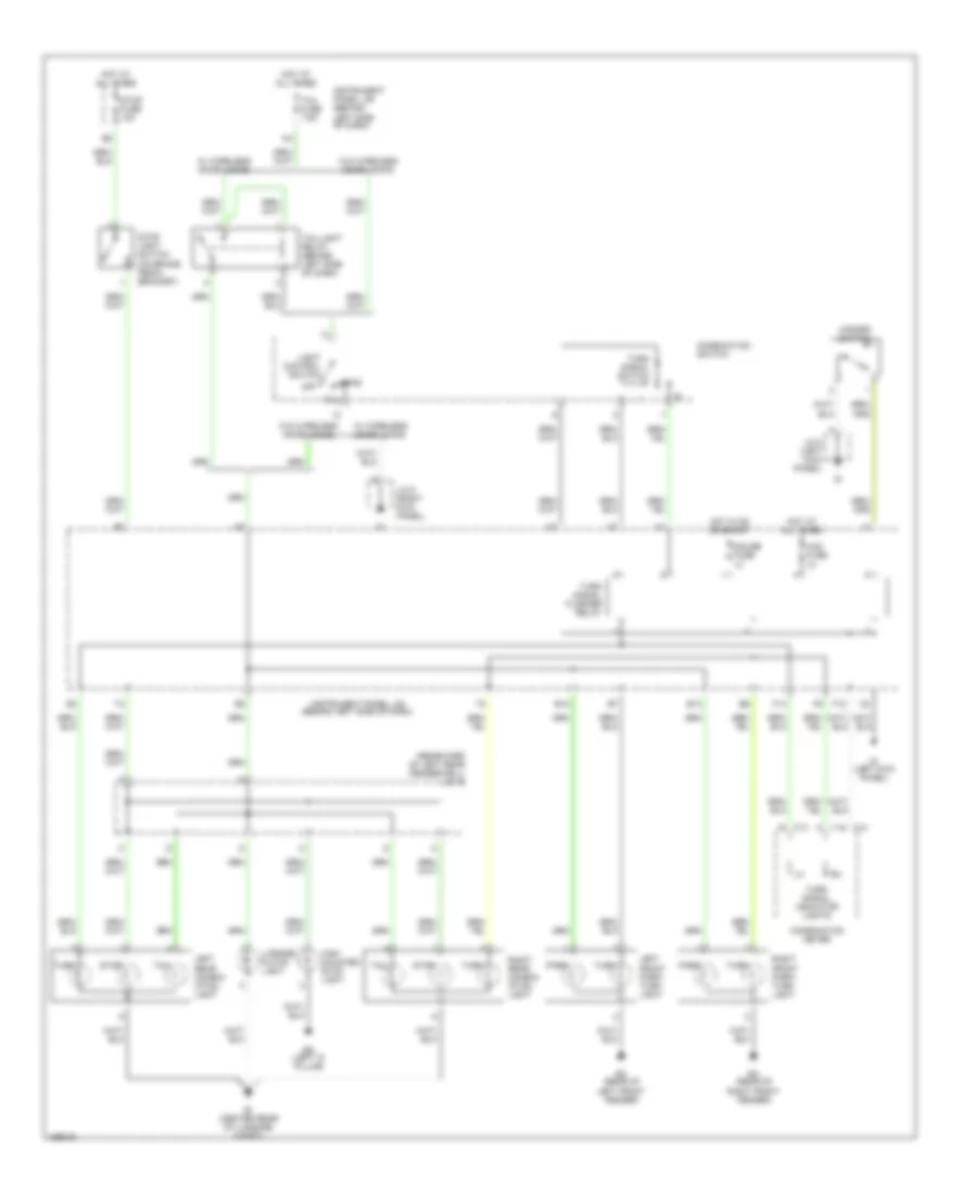 Exterior Lamps Wiring Diagram for Toyota ECHO 2002