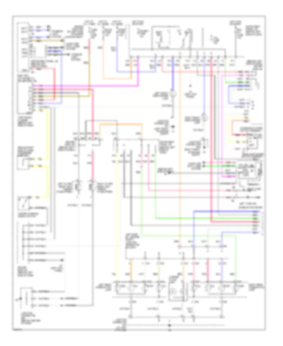Exterior Lamps Wiring Diagram 1 of 2 for Toyota Avalon XL 2010