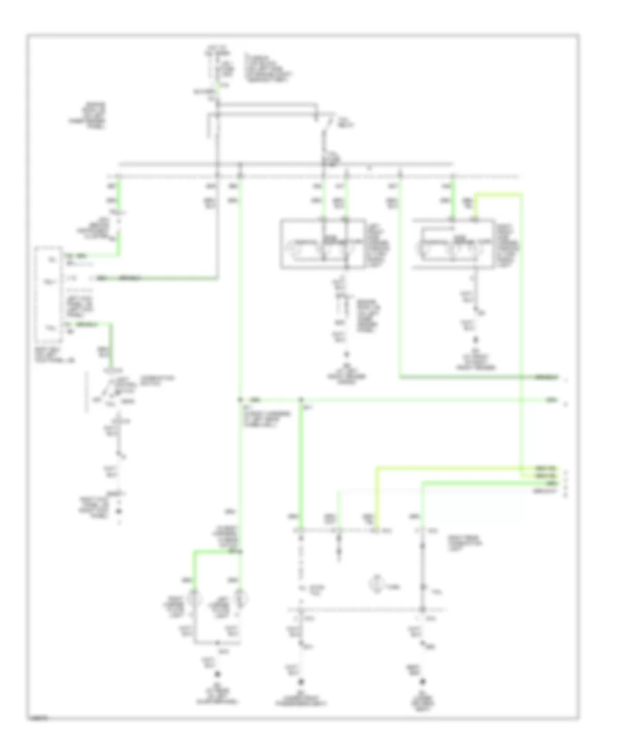 Exterior Lamps Wiring Diagram 1 of 2 for Toyota Land Cruiser 2006