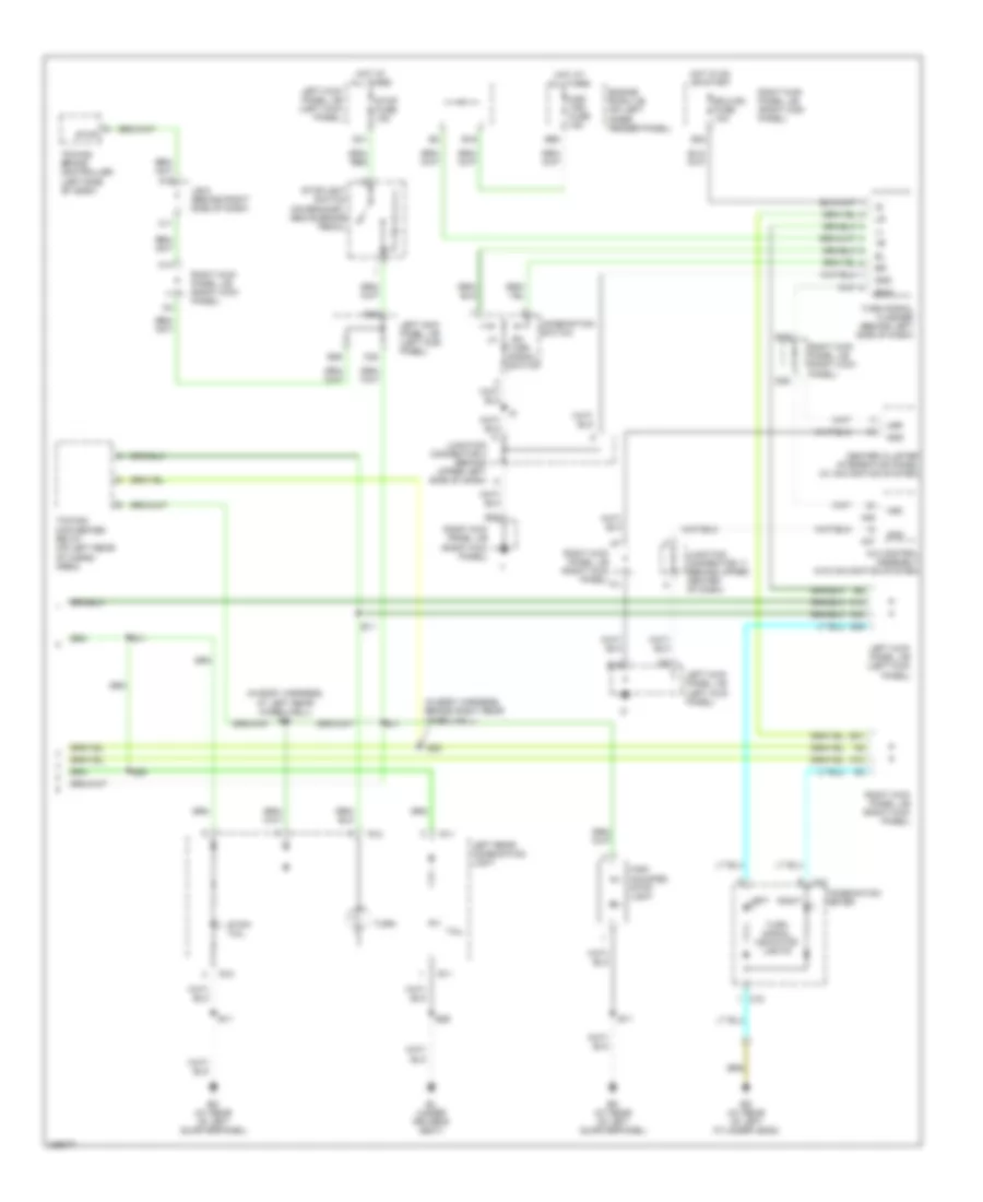 Exterior Lamps Wiring Diagram 2 of 2 for Toyota Land Cruiser 2006