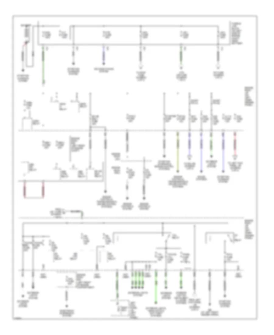 Power Distribution Wiring Diagram 1 of 3 for Toyota Land Cruiser 2006