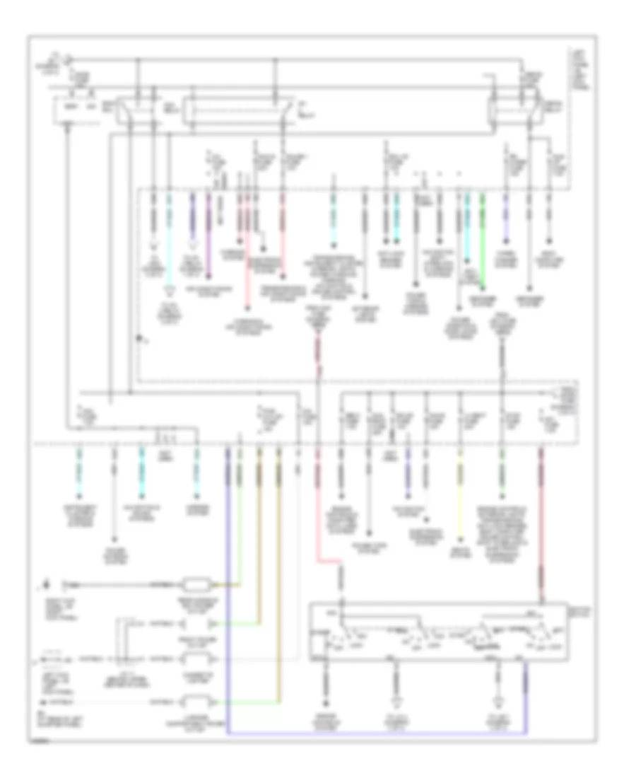Power Distribution Wiring Diagram 2 of 3 for Toyota Land Cruiser 2006