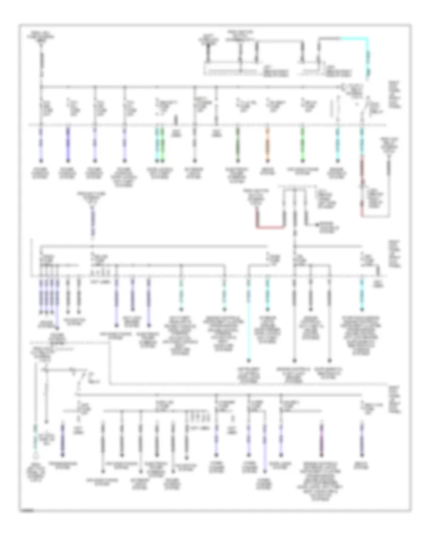 Power Distribution Wiring Diagram 3 of 3 for Toyota Land Cruiser 2006