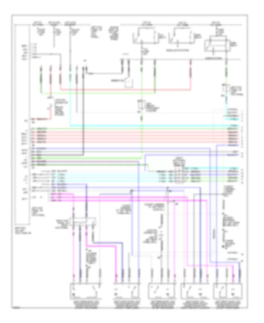 Power Door Locks Wiring Diagram 1 of 3 for Toyota Land Cruiser 2006