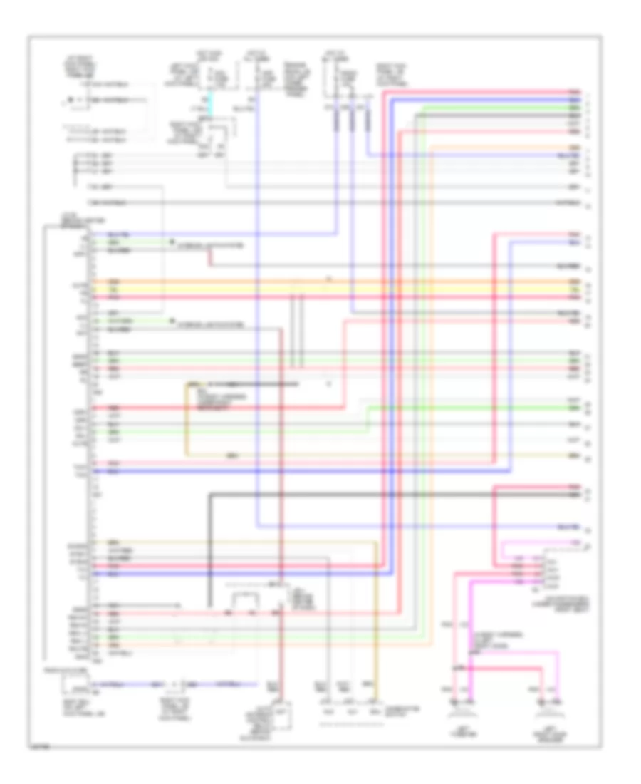 Radio Wiring Diagram with Navigation 1 of 2 for Toyota Land Cruiser 2006