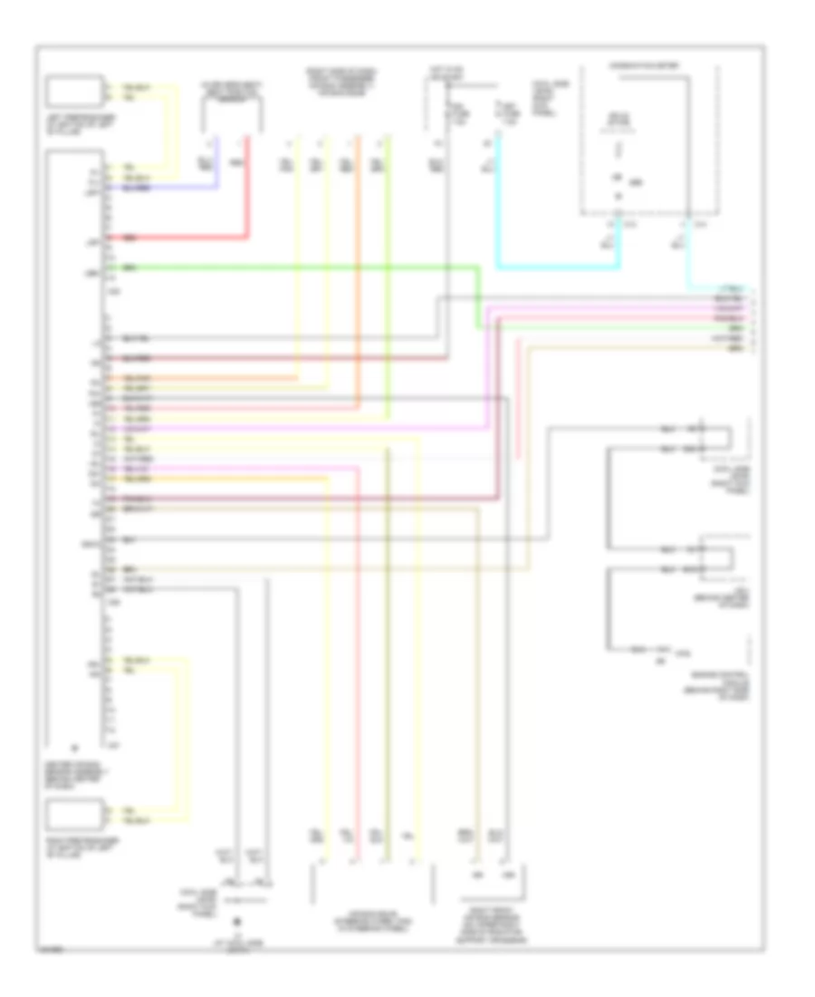Supplemental Restraints Wiring Diagram without Side Airbag 1 of 2 for Toyota Land Cruiser 2006