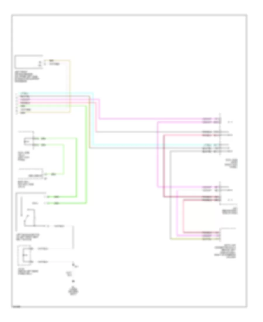 Supplemental Restraints Wiring Diagram without Side Airbag 2 of 2 for Toyota Land Cruiser 2006