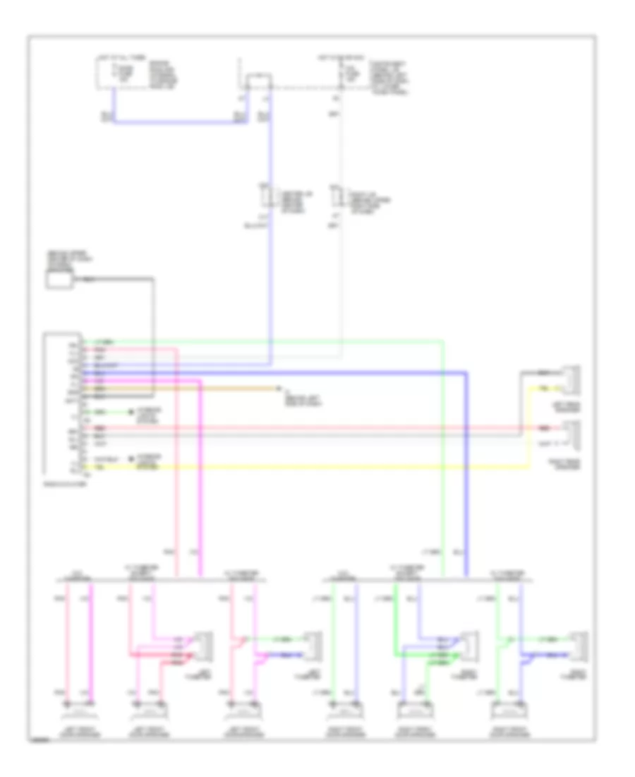 Radio Wiring Diagram, without Amplifier for Toyota Corolla LE 2007