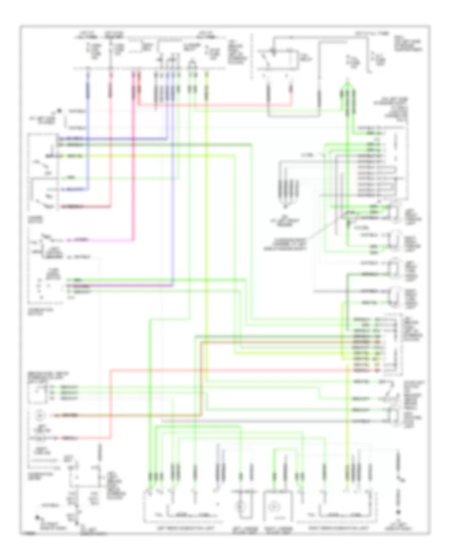 Exterior Lamps Wiring Diagram for Toyota Tacoma 2003