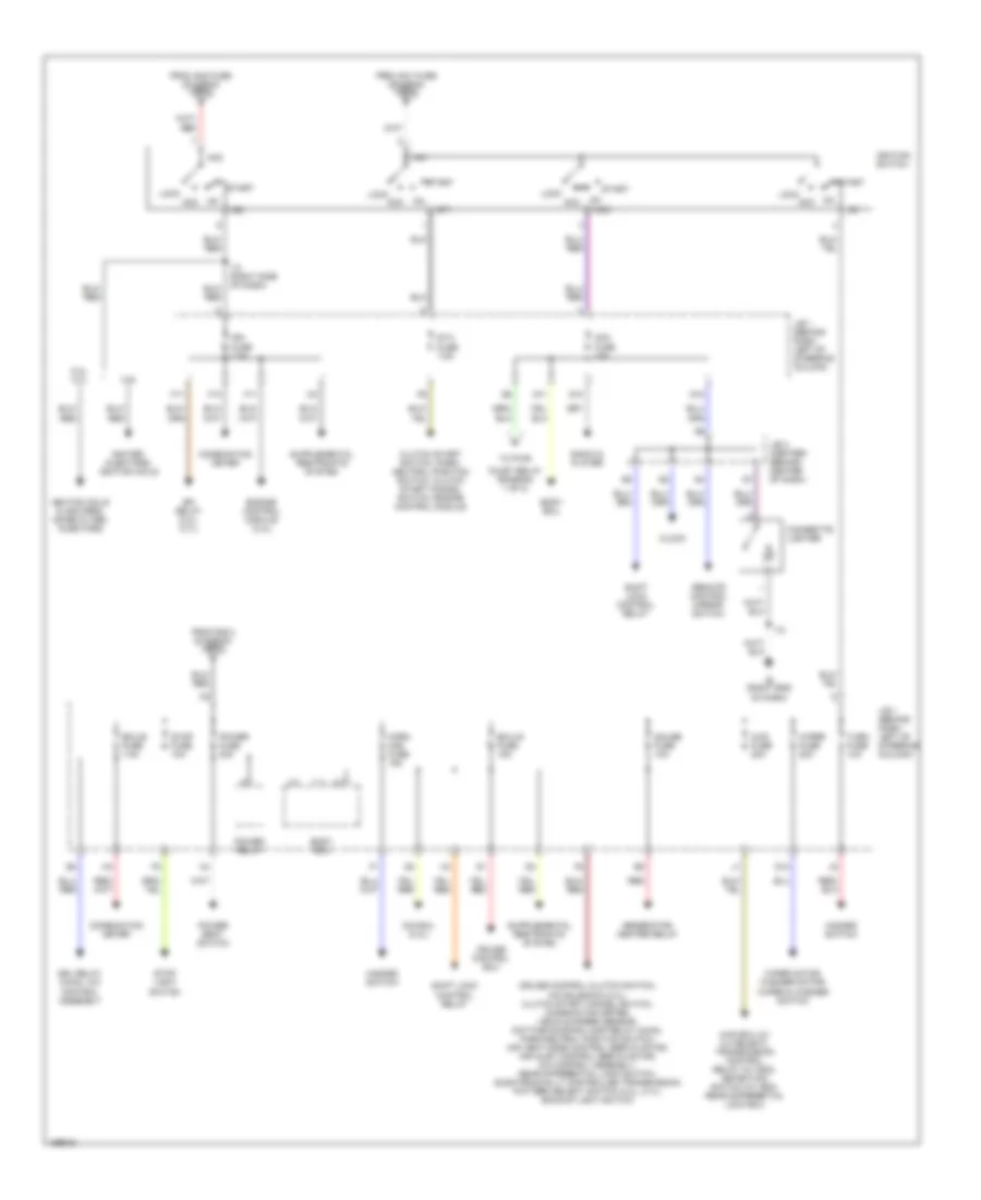 Power Distribution Wiring Diagram (2 of 2) for Toyota Tacoma 2003