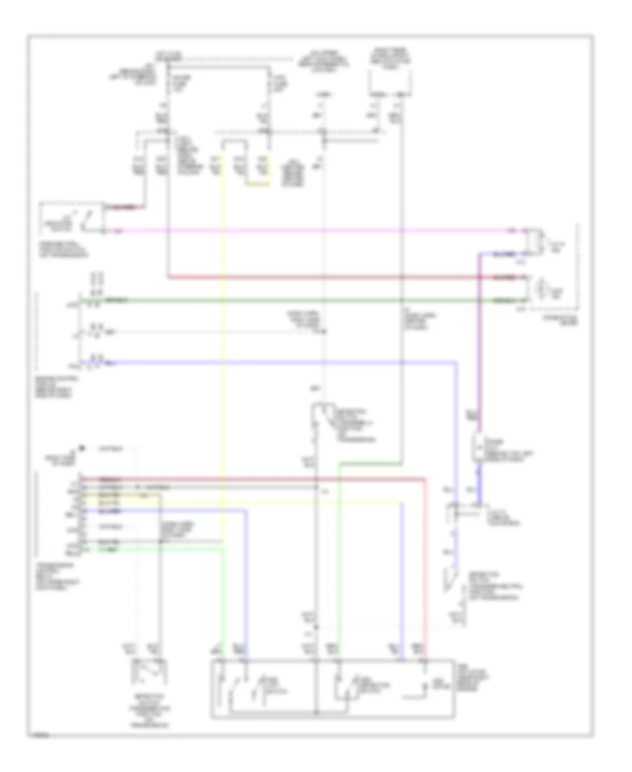 4WD Wiring Diagram, without 2-4 Select Switch for Toyota Tacoma 2003