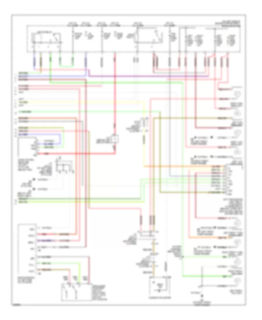 Headlights Wiring Diagram with DRL 2 of 2 for Toyota 4Runner Limited 2005