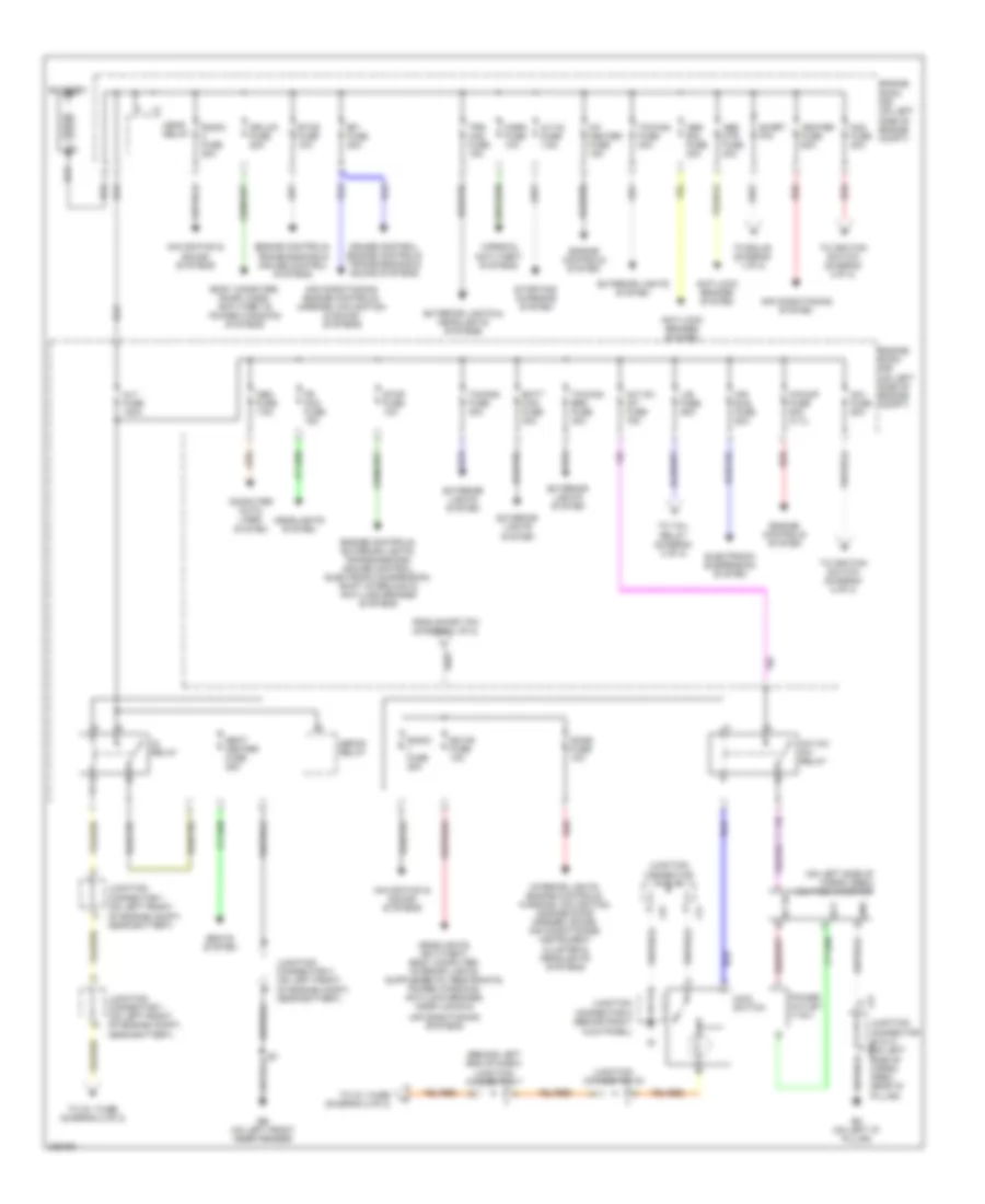 Power Distribution Wiring Diagram 1 of 2 for Toyota 4Runner Limited 2005