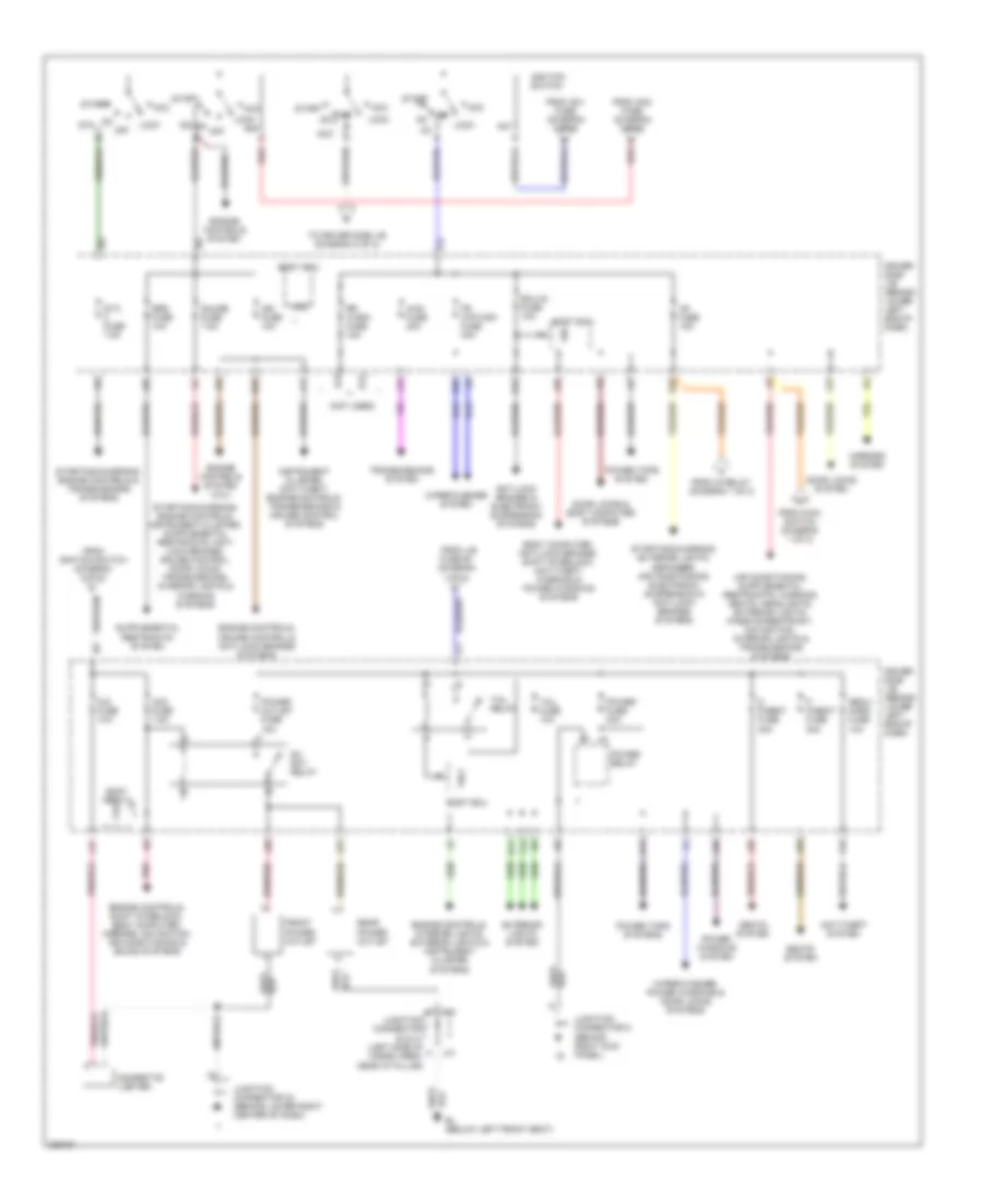 Power Distribution Wiring Diagram (2 of 2) for Toyota 4Runner Limited 2005