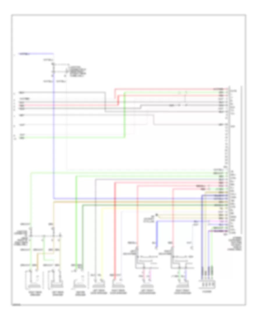 10 Speaker System Wiring Diagram without Navigation 2 of 2 for Toyota 4Runner Limited 2005