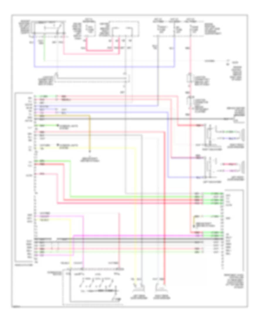 6-Speaker System Wiring Diagram, without Navigation for Toyota 4Runner Limited 2005