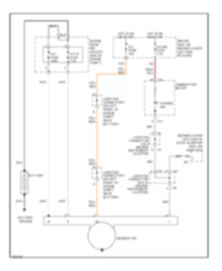 Charging Wiring Diagram for Toyota 4Runner Limited 2005