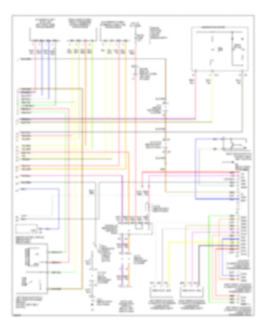 Supplemental Restraints Wiring Diagram with Side Airbag 2 of 2 for Toyota 4Runner Limited 2005