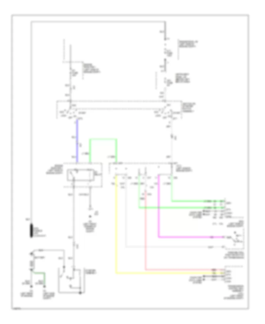 Starting Wiring Diagram, without Smart Key System for Toyota Highlander Limited 2014