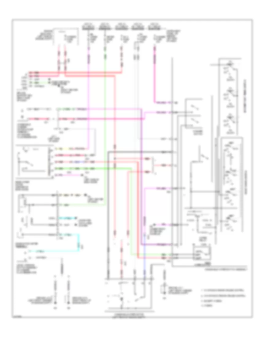 Wiper Washer Wiring Diagram for Toyota Highlander Limited 2014