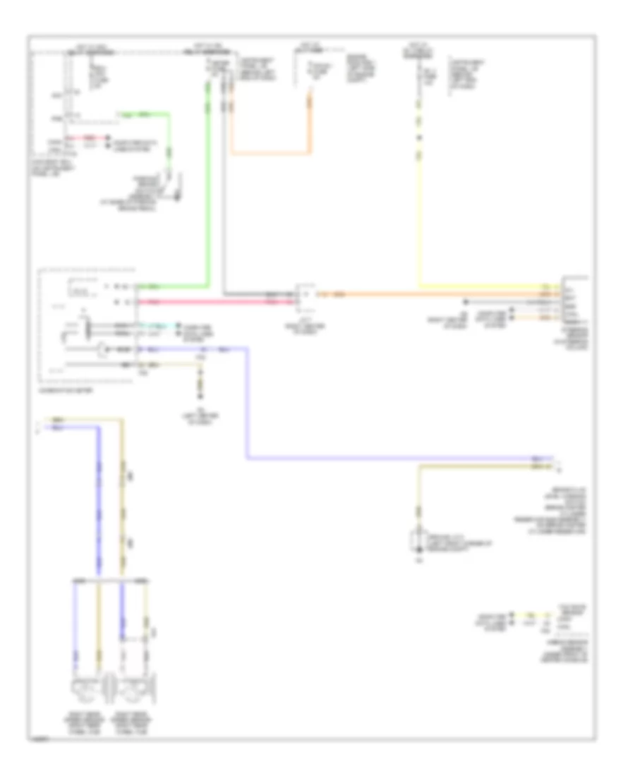 Anti-lock Brakes Wiring Diagram, Except Hybrid (2 of 2) for Toyota Highlander Limited 2014