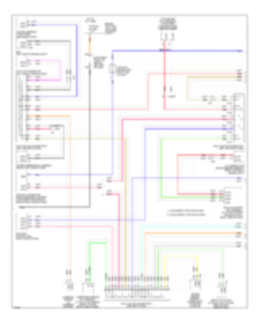 Body ECU Wiring Diagram, Except Hybrid (2 of 3) for Toyota Highlander Limited 2014