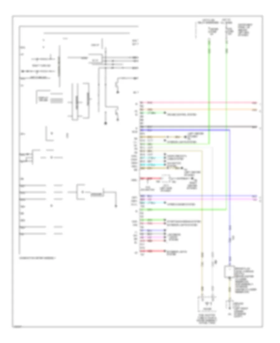 Instrument Cluster Wiring Diagram Except Hybrid 1 of 3 for Toyota Highlander Limited 2014
